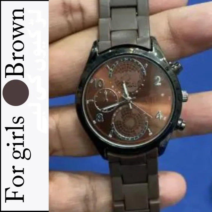 Casual Quartz Wrist Watch for Men with Rubber Strap