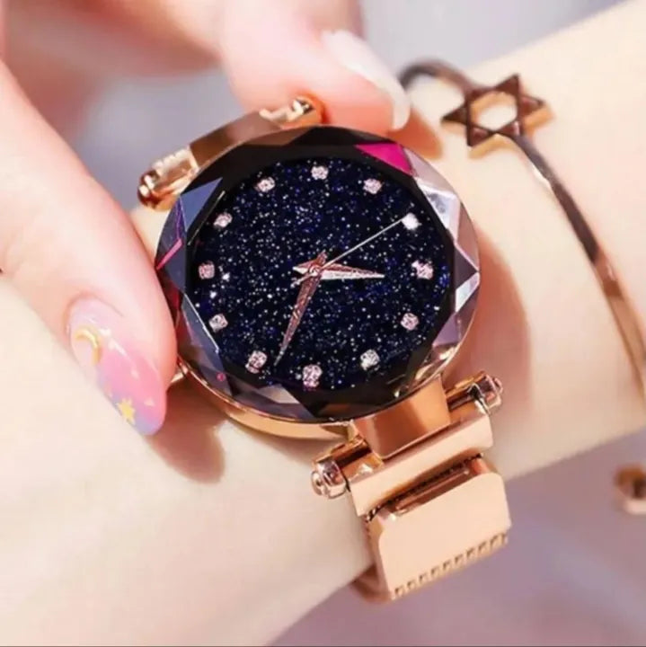 High Quality Magnetic Strap Watch for Girls – Stainless Steel