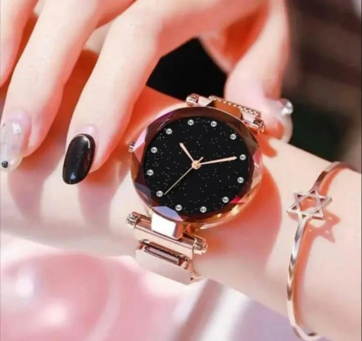 High Quality Magnetic Strap Watch for Girls – Stainless Steel