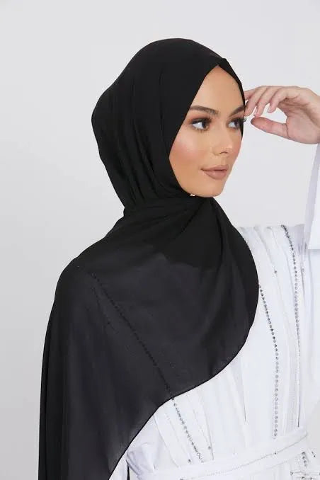 Plain Chiffon Georgette Hijab for Girls & Women