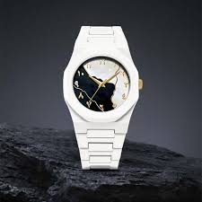 Arabic Aura Tiger Marble Print Watch
