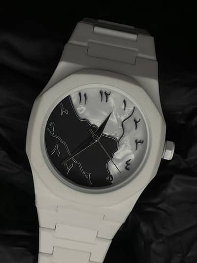 Arabic Aura Tiger Marble Print Watch