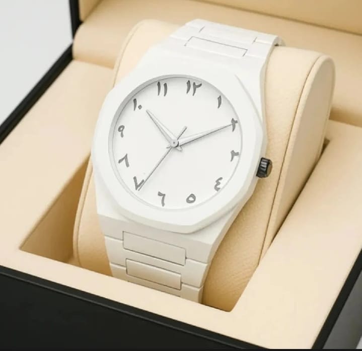 White Arabic Aura Watch for Men